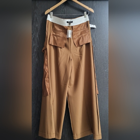 Madewell Harlow Wide-Leg Pant In Tan/Beige - Picture 6 of 16
